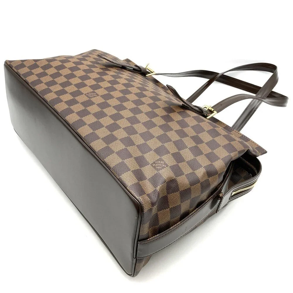 LOUIS VUITTON Authentic Brown Damier Canvas Shoulder Bag - Picture 4 of 12